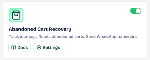 Abandoned Cart Recovery