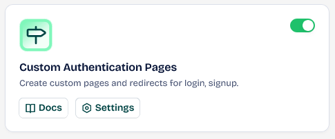Custom Authentication Pages