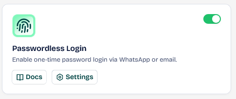 Passwordless Login
