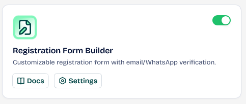 Registration Form Builder