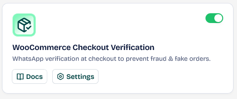 WooCommerce Checkout Verification